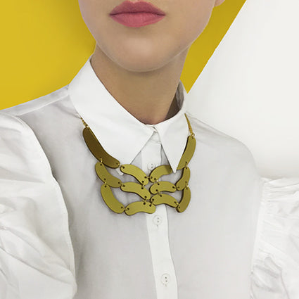 collar necklace gold chain