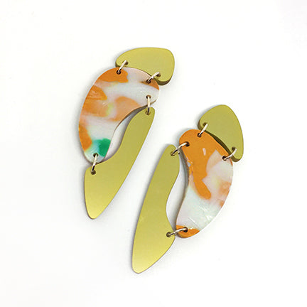Quirky Cut Out Earrings with Clips